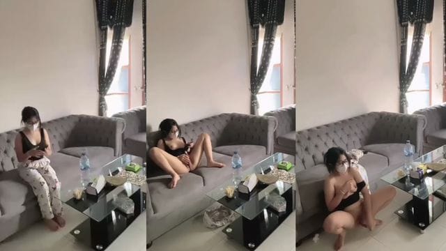 Bokep Indo ABG Sange Colmek di Ruang Tamu di Rekam Lewat CCTV